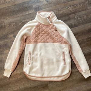 Abercrombie & Fitch fleece pullover - off white & nude